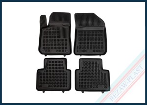 Dywaniki samochodowe TPE (gumowe) czarne pasują do: Peugeot 308 II 2014 - 2021