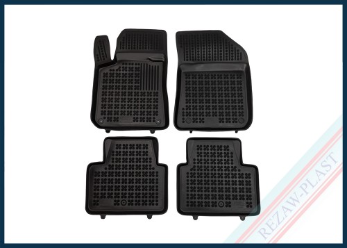 Dywaniki samochodowe TPE (gumowe) czarne pasują do: Peugeot 308 II 2014 - 2021