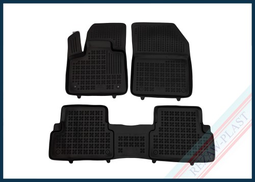 Dywaniki samochodowe TPE (gumowe) czarne pasują do: Peugeot 3008 II 2016 - 2024