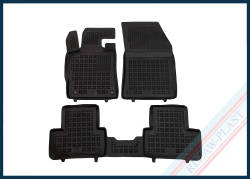 Dywaniki samochodowe TPE (gumowe) czarne pasują do: DS4 II 2021 - , Opel ASTRA VI L 2021 - , Peugeot 308 III 2021 -
