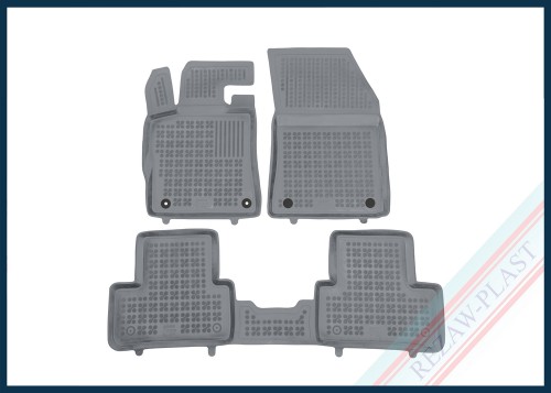 Dywaniki samochodowe TPE (gumowe) szare pasują do: DS4 II 2021 - , Opel ASTRA VI L 2021 - , Peugeot 308 III 2021 -