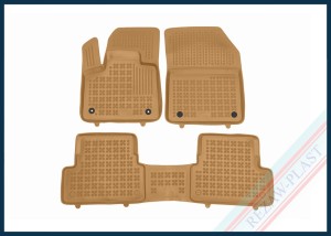 Dywaniki samochodowe TPE (gumowe) beżowe pasują do: Peugeot 3008 II 2020 - 2024