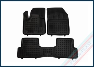 Dywaniki samochodowe TPE (gumowe) czarne pasują do: Peugeot 3008 II 2020 - 2024