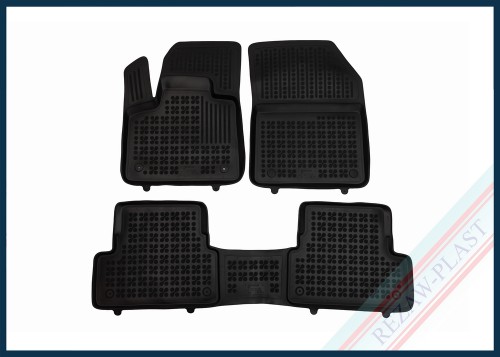 Dywaniki samochodowe TPE (gumowe) czarne pasują do: Peugeot 3008 II 2020 - 2024