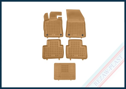 Dywaniki samochodowe TPE (gumowe) beżowe pasują do: Opel ASTRA L VI 2021 -, Peugeot 308 III SW 2021 -