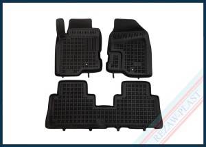 Dywaniki samochodowe TPE (gumowe) czarne pasują do: Chevrolet CAPTIVA 2006 - 2015, Opel ANTARA 2006 - 2017