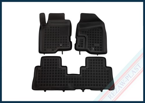 Dywaniki samochodowe TPE (gumowe) czarne pasują do: Chevrolet CAPTIVA 2006 - 2015, Opel ANTARA 2006 - 2017