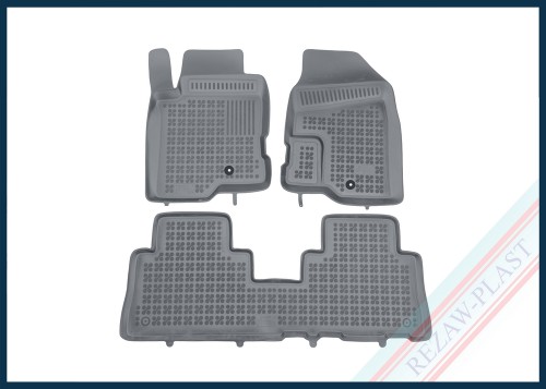 Dywaniki samochodowe TPE (gumowe) szare pasują do: Chevrolet CAPTIVA 2006 - 2015, Opel ANTARA 2006 - 2017