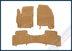 Dywaniki samochodowe TPE (gumowe) beżowe pasują do: Toyota COROLLA CROSS 2025 -