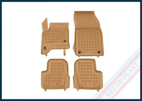 Dywaniki samochodowe TPE (gumowe) beżowe pasują do: Alfa Romeo JUNIOR 2024 -
