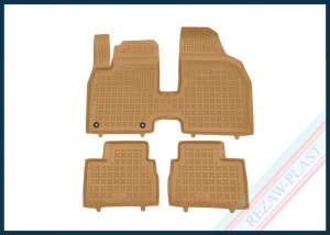 Dywaniki samochodowe TPE (gumowe) beżowe pasują do: Leapmotor T03 2025 -