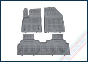 Dywaniki samochodowe TPE (gumowe) szare pasują do: Kia EV3 2024 -