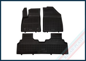 Dywaniki samochodowe TPE (gumowe) czarne pasują do: Kia EV3 2024 -