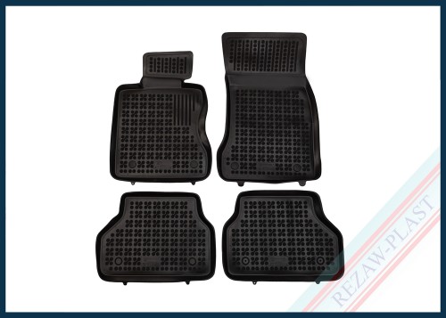Dywaniki samochodowe TPE (gumowe) czarne pasują do: BMW 5 (E60, E61) 2003 - 2010