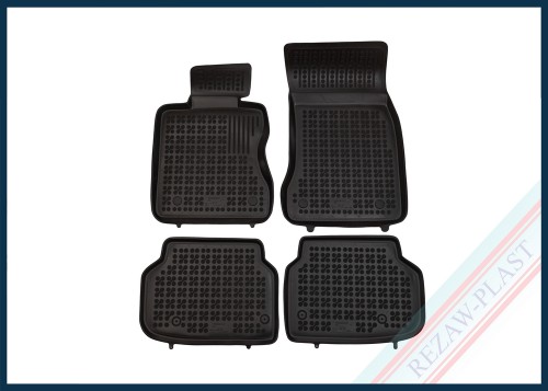 Dywaniki samochodowe TPE (gumowe) czarne pasują do: BMW 7 (F01) 2008 - 2015
