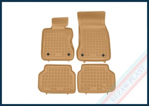 Dywaniki samochodowe TPE (gumowe) beżowe pasują do: BMW 7 (F01) 2008 - 2015
