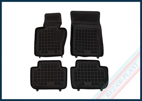 Dywaniki samochodowe TPE (gumowe) czarne pasują do: BMW X3 (E83) 2003 - 2010
