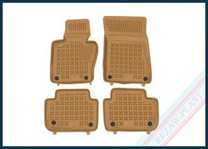 Dywaniki samochodowe TPE (gumowe) beżowe pasują do: BMW X3 (E83) 2003 - 2010