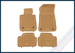 Dywaniki samochodowe TPE (gumowe) beżowe pasują do: BMW 1 (E87) 2004 - 2011, 1 (F20) 2011 - 2019