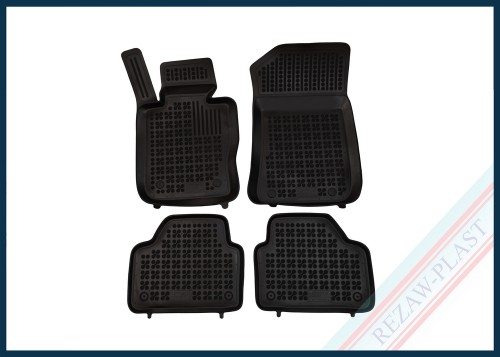 Dywaniki samochodowe TPE (gumowe) czarne pasują do: BMW X1 (E84) 2009 - 2016