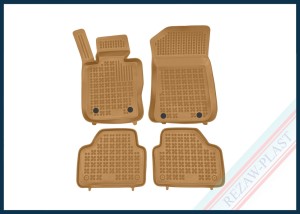 Dywaniki samochodowe TPE (gumowe) beżowe pasują do: BMW X1 (E84) 2009 - 2016