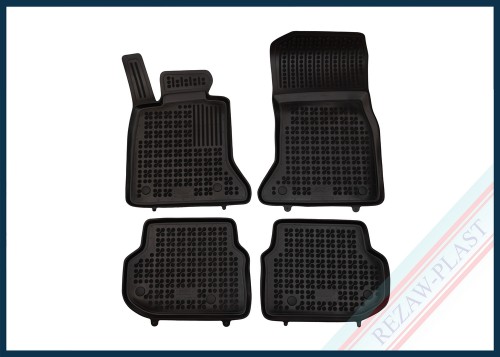 Dywaniki samochodowe TPE (gumowe) czarne pasują do: BMW 5 (F10, F11) 2010 - 2013