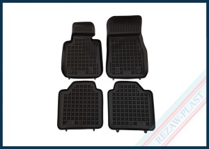 Dywaniki samochodowe TPE (gumowe) czarne pasują do: BMW 3 (F34) Gran Turismo (GT) 2013 - 2021