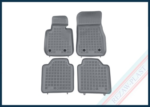 Dywaniki samochodowe TPE (gumowe) szare pasują do: BMW 3 (F34) Gran Turismo (GT) 2013 - 2021