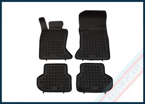 Dywaniki samochodowe TPE (gumowe) czarne pasują do: BMW 5 (F10, F11) 2013 - 2017