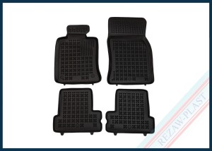 Dywaniki samochodowe TPE (gumowe) czarne pasują do: Mini ONE I, COOPER I, II (R50, R56) 2001 - 2013