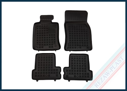 Dywaniki samochodowe TPE (gumowe) czarne pasują do: Mini ONE I, COOPER I, II (R50, R56) 2001 - 2013