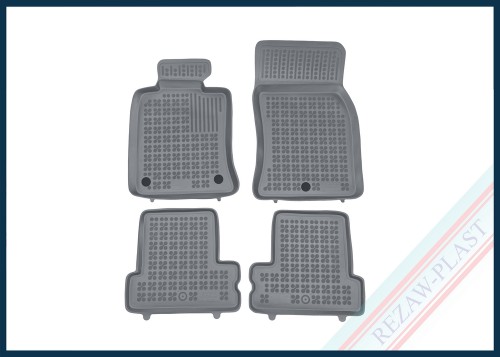 Dywaniki samochodowe TPE (gumowe) szare pasują do: Mini ONE I, COOPER I, II (R50, R56) 2001 - 2013