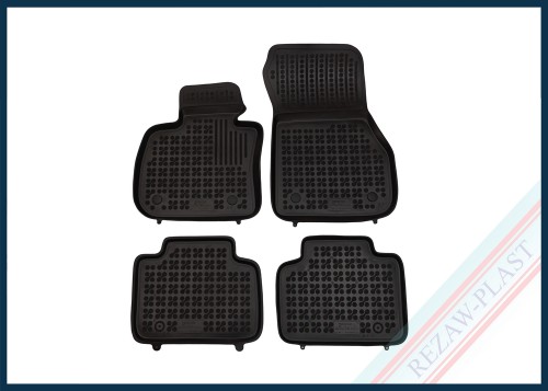 Dywaniki samochodowe TPE (gumowe) czarne pasują do: BMW 2 (F45) Active Tourer 2014 - 2021
