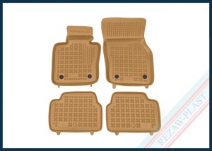 Dywaniki samochodowe TPE (gumowe) beżowe pasują do: Mini COOPER S III (F55) 2013 - 2024