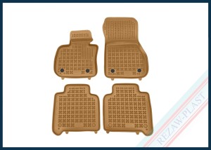 Dywaniki samochodowe TPE (gumowe) beżowe pasują do: BMW 2 (F46) Gran Tourer 2015 - 2021