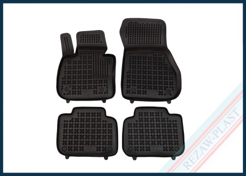 Dywaniki samochodowe TPE (gumowe) czarne pasują do: BMW X1 (F48) 2016 - 2022