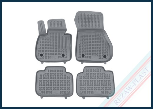 Dywaniki samochodowe TPE (gumowe) szare pasują do: BMW X1 (F48) 2016 - 2022