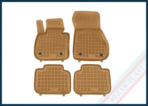 Dywaniki samochodowe TPE (gumowe) beżowe pasują do: BMW X1 (F48) 2016 - 2022