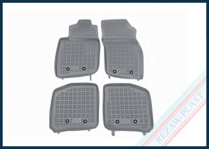 Dywaniki samochodowe TPE (gumowe) szare pasują do: Volvo S40 I 1995 - 2004, V40 I 1995 - 2004