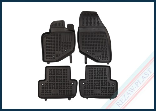 Dywaniki samochodowe TPE (gumowe) czarne pasują do: Volvo S60 I 2000 - 2009, V70 II 2000 - 2007, XC70 I 2000 - 2007