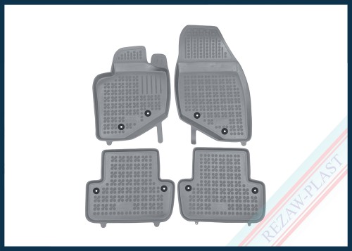 Dywaniki samochodowe TPE (gumowe) szare pasują do: Volvo S60 I 2000 - 2009, V70 II 2000 - 2007, XC70 I 2000 - 2007