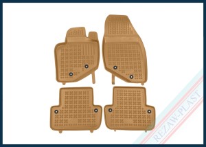 Dywaniki samochodowe TPE (gumowe) beżowe pasują do: Volvo S60 I 2000 - 2009, V70 II 2000 - 2007, XC70 I 2000 - 2007