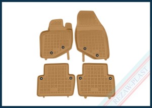 Dywaniki samochodowe TPE (gumowe) beżowe pasują do: Volvo S80 I 1998 - 2006