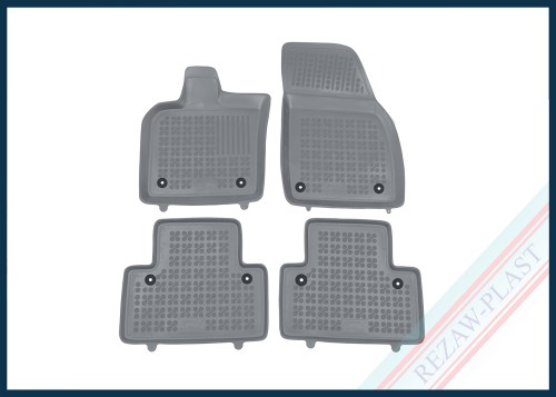 Dywaniki samochodowe TPE (gumowe) szare pasują do: Volvo V50 2004 - 2012