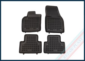 Dywaniki samochodowe TPE (gumowe) czarne pasują do: Volvo S40 II 2004 - 2012