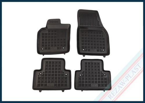 Dywaniki samochodowe TPE (gumowe) czarne pasują do: Volvo S40 II 2004 - 2012
