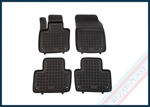 Dywaniki samochodowe TPE (gumowe) czarne pasują do: Volvo XC90 II 2015 - 2025