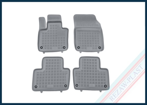 Dywaniki samochodowe TPE (gumowe) szare pasują do: Volvo XC90 II 2015 - 2025