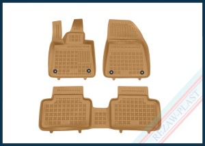 Dywaniki samochodowe TPE (gumowe) beżowe pasują do: Volvo EX30 2023 -