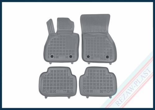 Dywaniki samochodowe TPE (gumowe) szare pasują do: Mini CLUBMAN II (F54) 2015 - 2024